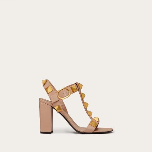  VALENTINO華倫天奴 22年秋冬 女士 高跟涼鞋 SANDALES ROMAN STUD EN CUIR DE VEAU. TALON?: