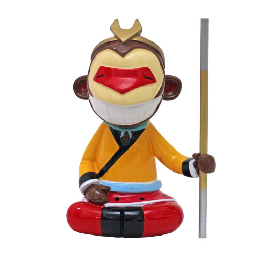 【DesignerLifestyle】Thewalkingzebra/行走的斑馬《大笑齊天·孫悟空》原創(chuàng)藝術(shù)雕塑擺件限量大圣手繪禮物