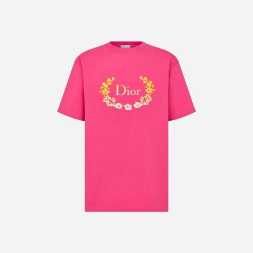  DIOR迪奧 22年秋冬 男士 短袖T恤 T-shirt， coupe relax 313J696A0554_C489