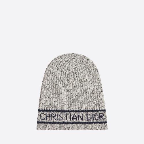  DIOR迪奧 22年秋冬 女士 帽子 Bonnet D-White 31DWI714I177_C080