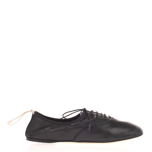 LOEWE/羅意威  平跟鞋 百搭 女性 黑色/黃色 皮質(zhì)芭蕾舞鞋/平跟鞋 L815S02X03 1100