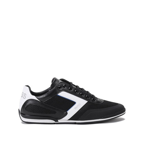 HUGO BOSS/雨果博斯 2021款 男士織物等多種材質拼接網眼系帶休閑運動鞋 50445677