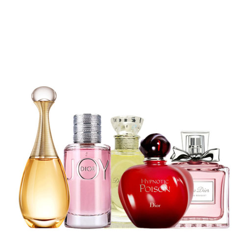 DIOR/迪奧  城堡Q版香水套裝5件套禮盒（花漾7.5ml+真我5ml+迪奧之韻7.5ml+芭伊頌赤焰/紅毒藥女孩5ml+悅之歡5ml）