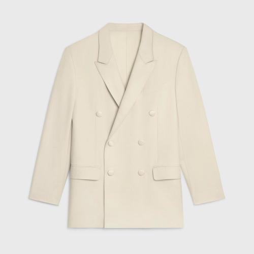  CELINE賽琳思琳 22年秋冬 女士 西服外套 JUDE桑蠶絲巴拿馬夾克 2V10J089I.01A_V