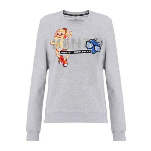  KENZO/高田賢三 女士淺灰色時(shí)尚休閑針織衫/毛衫 F752SW84295293 PLFSX