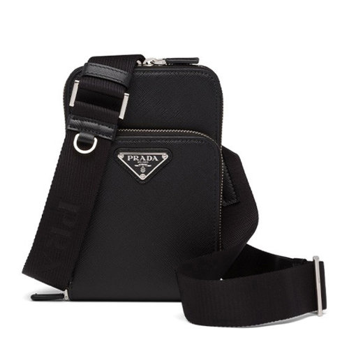 PRADA/普拉達 男士Saffiano皮革手機包單肩包男包 2ZH126-053-F0002
