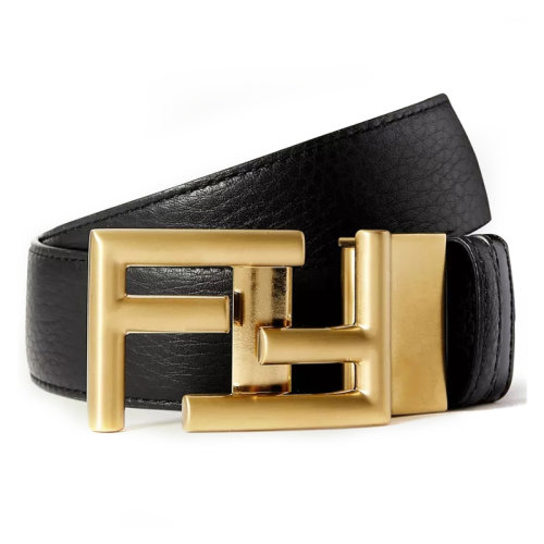 FENDI/芬迪 男士黑色皮革腰帶 7C0344 70J F05TC