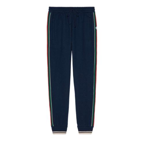  GUCCI古馳 22年秋冬 男士 羊絨慢跑長褲 645272 XJC58 4215 預(yù)定商品2-6周發(fā)貨