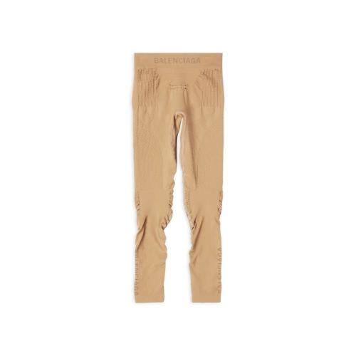  BALENCIAGA巴黎世家 22年秋冬 女士 休閑褲 Womens Athletic Leggings in Beige 7196844C9B497