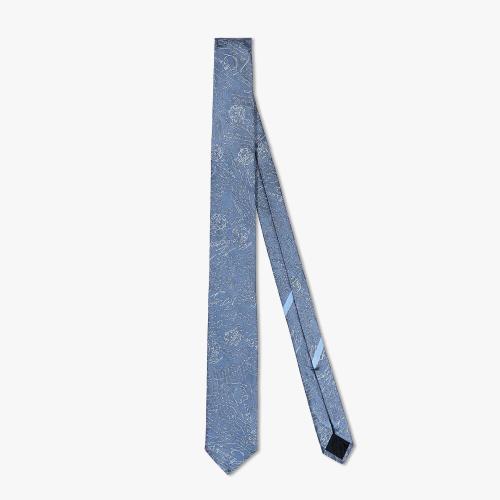  伯魯提BERLUTI 22年秋冬 男士 領(lǐng)帶 真絲Scritto圖紋領(lǐng)帶 T22TJ67-SBFJ_RTW-N64