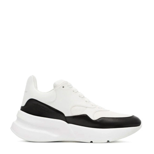 Alexander McQueen/亞歷山大麥昆 女士白色配黑色休閑鞋運(yùn)動(dòng)鞋跑步鞋小白鞋女鞋