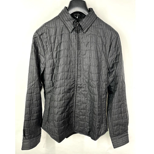 Emporio Armani/安普里奧阿瑪尼黑色條紋男士上衣  R1C950R1130632  瑕疵折扣