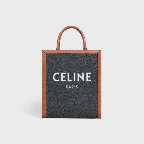  CELINE賽琳思琳 22年秋冬 女士 手提包 CABAS小號織物和牛皮革豎款手袋 192082ENU.09BE