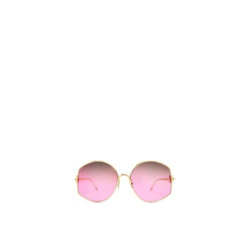  LOEWE羅意威 22年秋冬 女士 太陽眼鏡 Oversize sunglasses in metal G832270X02-7225