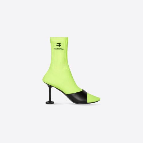  BALENCIAGA巴黎世家 22年春夏 女士 高跟鞋 Womens Sock 90mm Bootie in Black 694491WA72O107