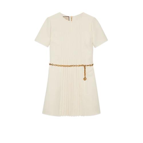  GUCCI古馳 22年秋冬 女士 鏈?zhǔn)窖鼛я揆羞B衣裙 681380 ZAD88 9205 預(yù)定商品2-6周發(fā)貨