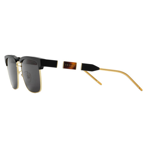 GUCCI/古馳 男士黑色方形醋酸纖維太陽鏡 596071J07701011