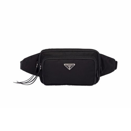  PRADA/普拉達 女士黑色尼龍腰包 1BL010 R064 F0002 PLSX