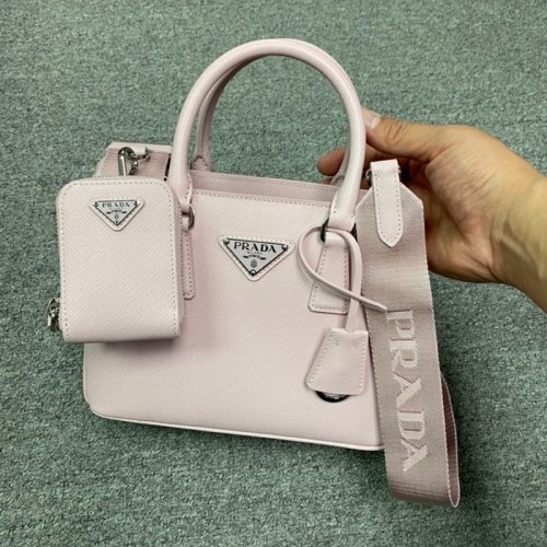  PRADA/普拉達 黑色logo徽標(biāo)女士單肩斜挎包 1BA296-NZV-F0632 PLSX