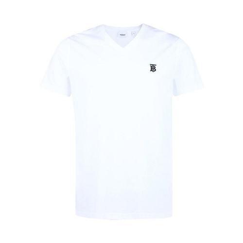  BURBERRY/博柏利 專屬標識圖案V領棉質T恤衫 80172581