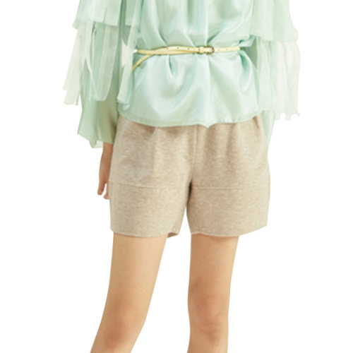 19年秋冬款nisiss/怡夕羊毛拼接短褲女士短褲y162ai26