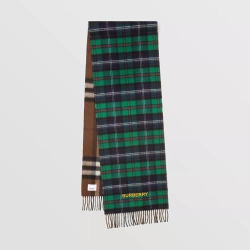  BURBERRY 22年秋冬 女士 Reversible Check Cashmere Scarf 80621911