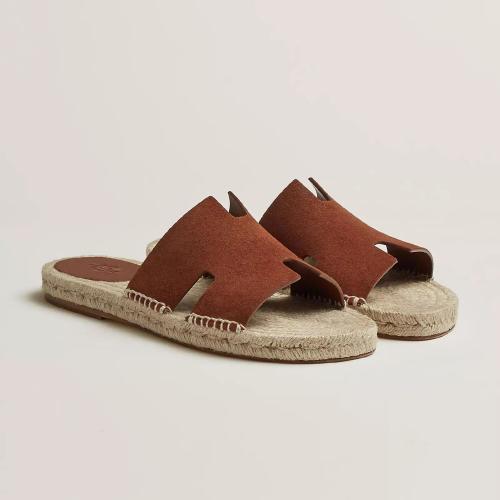  HERMES愛馬仕 22年秋冬 男士 平底涼鞋 Espadrilles Antigua H211871ZH20430