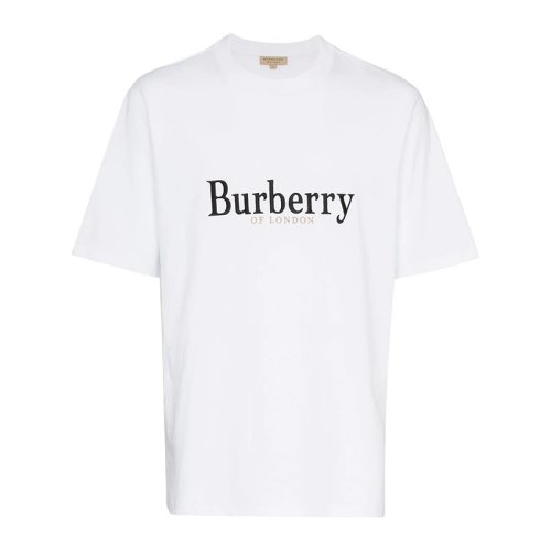  BURBERRY/博柏利 男士白色棉質(zhì)短袖T恤 8007830 PLFSX