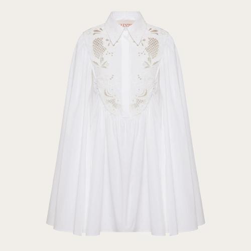  VALENTINO華倫天奴 22年秋冬 女士 連衣裙 ROBE COURTE BRODéE EN COTON ULTRA LéGER XB0VAY