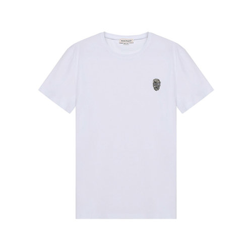 Alexander McQueen/亞歷山大麥昆 2021款 男士短袖T恤 男士棉質(zhì)圓領(lǐng)短袖T恤 662486 QRX04