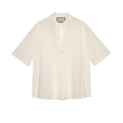  GUCCI古馳 22年秋冬 男士 棉質(zhì)寬松襯衫 654888 Z3877 9072