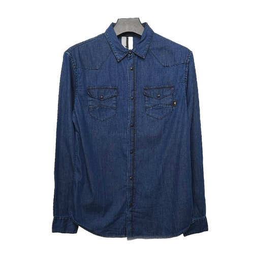 Emporio Armani/安普里奧阿瑪尼 男士牛仔藍(lán)長袖襯衫