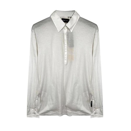 Emporio Armani/安普里奧阿瑪尼 米色男士長(zhǎng)袖POLO衫
