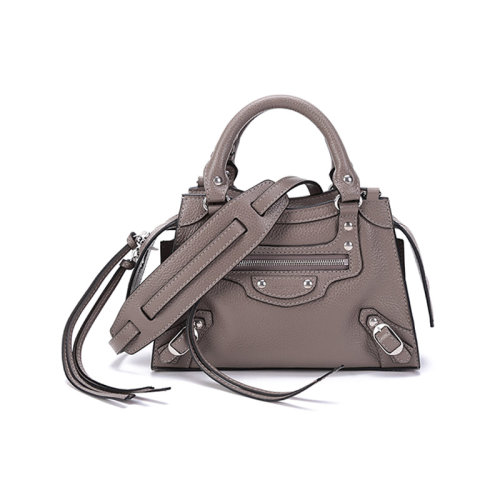 Balenciaga/巴黎世家【22春夏新款】女士Neo Classic系列牛皮革手提單肩斜挎包機車包迷你款 638524 15Y4Y