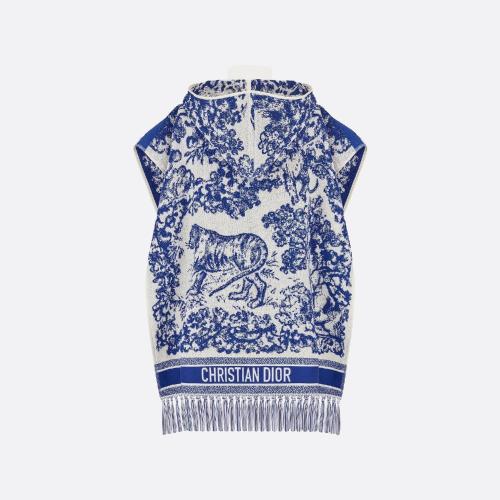  DIOR迪奧 22年春夏 女士 斗篷 Dior 印花連帽披風 14JOU370I900_C506