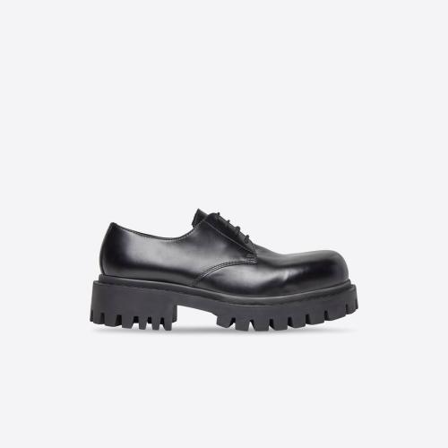  BALENCIAGA巴黎世家 22年秋冬 男士 短靴 Mens Sergent 20mm Derby in Black 701393WBD401000