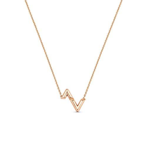  LV路易威登 22年秋冬 女士 吊墜 LV VOLT 1*w*8K金項(xiàng)鏈 Q93809 預(yù)定商品2-8周發(fā)貨