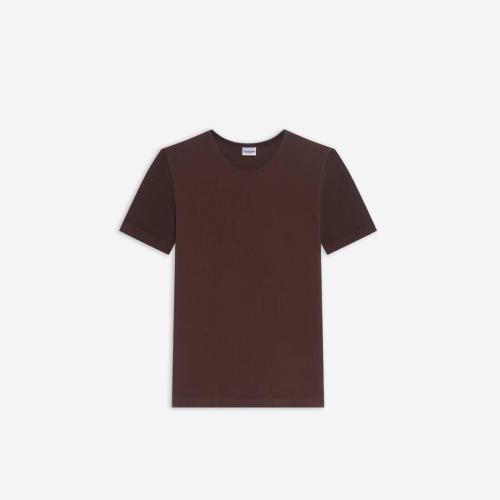  BALENCIAGA巴黎世家 22年春夏 女士 短袖T恤 Womens Cropped T-shirt in Brown 6855183B4B6250
