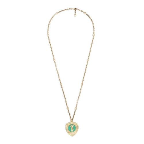  GUCCI古馳 22年秋冬 女士 Gucci HA HA HA特別系列飾吊墜項鏈 725824 J1631 8069