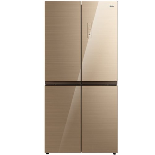 Midea/美的 BCD-456WGM 456升十字對(duì)開門風(fēng)冷無霜冰箱鉑金凈味玻璃面板凱撒金