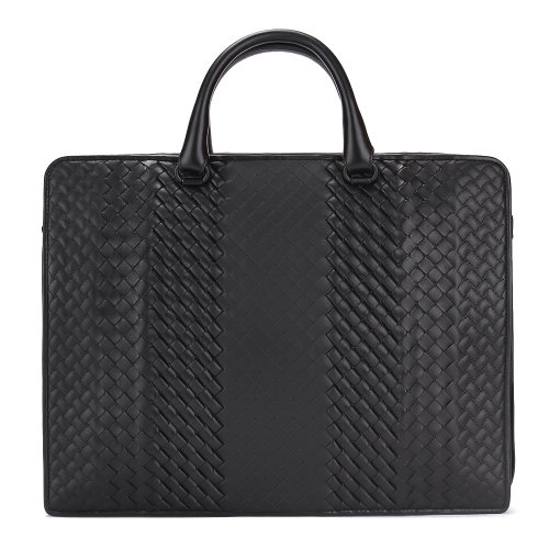 【秒發(fā)】Bottega Veneta/葆蝶家 男士經典款編織牛皮革手提包/公文包 男包474438VV340