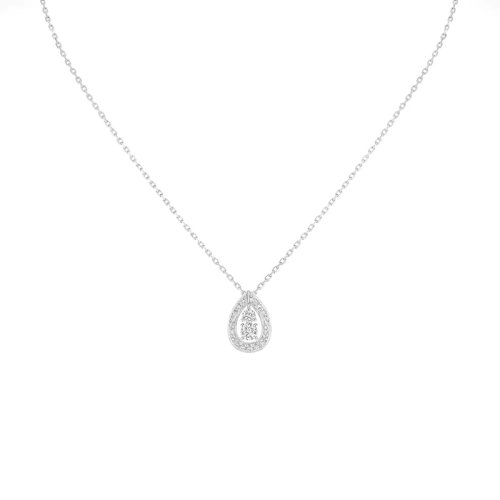 Chaumet/尚美  JOSéPHINE系列 女士18k金白金切割鉆石夜輪吊墜082941