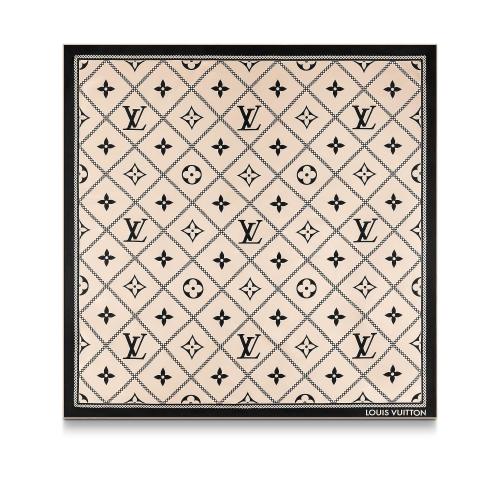  LV路易威登 22年秋冬 女士 圍巾 CROISILLON 方巾 M77455