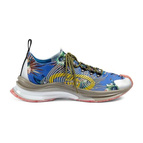  GUCCI古馳 22年秋冬 男士 Gucci Run男士花卉運動鞋 698561 UZI10 8470