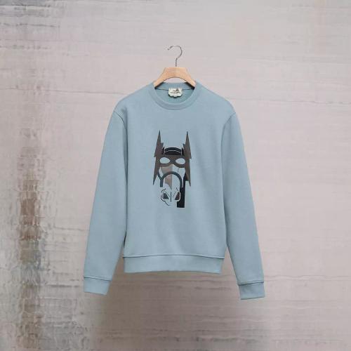  HERMES愛馬仕 22年秋冬 男士 衛(wèi)衣 Sweat col rond patch cuir H267680HA3QME