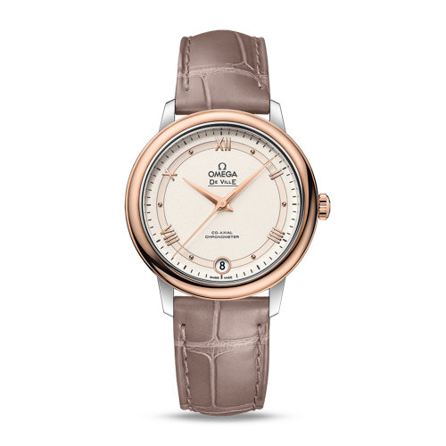 OMEGA/歐米茄 碟飛系列 典雅 同軸腕表 精鋼 18K金 自動(dòng)機(jī)械 女士腕表 424.23.33.20.09.001