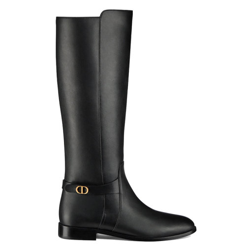 DIOR/迪奧      EMPREINTE系列 女士柔軟的黑色小牛皮靴子KCI607VSO_S900