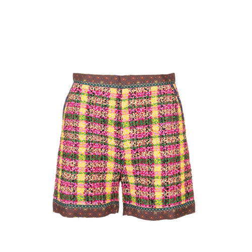 GUCCI/古馳 古琦女裝 女士混色格紋花呢短褲 609708 ZADC5 7738