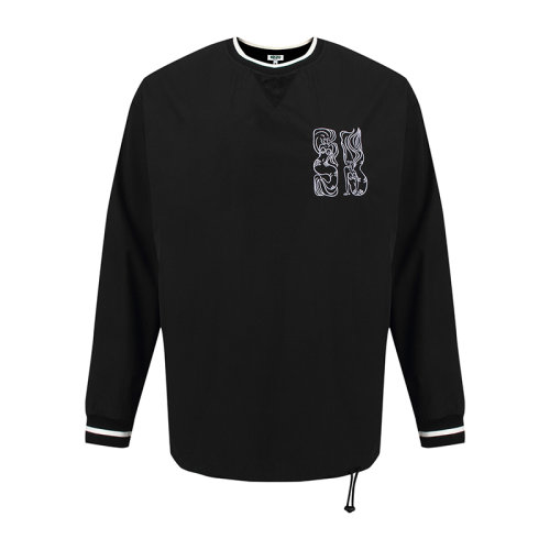 KENZO/高田賢三  凱卓男裝 男士黑色棉質(zhì)時尚圓領(lǐng)秋冬衛(wèi)衣 FA55SW6011NC.99