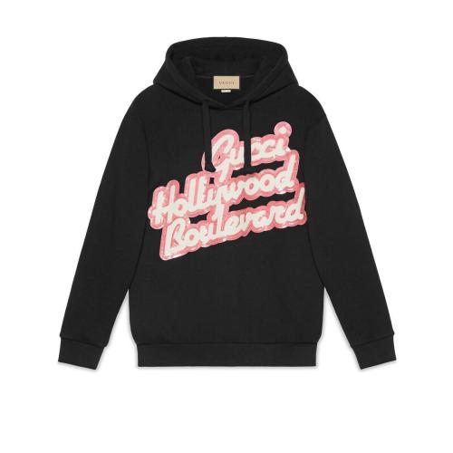  GUCCI古馳 22年秋冬 女士 Gucci Hollywood Boulevard衛(wèi)衣 615061 XJEF8 1043